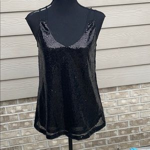 Sequin Black Cami